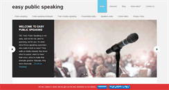 Desktop Screenshot of easypublicspeaking.co.uk